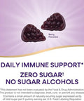 Nature'S Way Sambucus Zero Sugar Immune Gummies, Daily Immune Support, Black Elderberry Extract, Vitamin C, Vitamin D3, Zinc, Sugar Free, Sugar Alcohol Free, Plant-Based Sweeteners, 70 Gummies