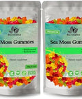Sea Moss Gummies Irish sea Moss raw Organic Bladderwrack Burdock Root. Contains Sea Moss Gel and Powder. Superfoods for Vegan Keto and Dr Sebi Diet. Immune Boosting (1 Original)