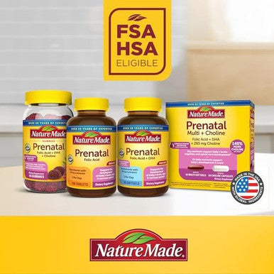 Nature Made Prenatal Multivitamin With Folic Acid Prenatal Vitamin And Mineral Supplement For Daily Nutritional Support 250 Tablets 250 Day Supply