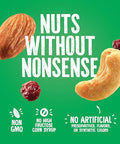 Emerald Nuts Cashews and Almonds with Dried Cranberries 7 Ct (1-Pack) | 100-Calorie Individual Packs of Nut Blend and Dried Fruit | Kosher Certified, Non-GMO, Contains No Artificial Preservatives, Flavors or Synthetic Colors