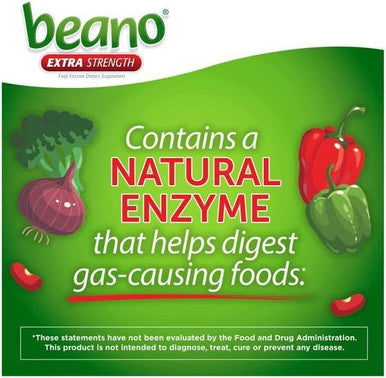 Beano Extra Strength Gas Prevention & Digestive Enzyme Supplement 30 Count (Pack Of 5)