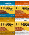 Honey Stinger Energy Waffle Variety Pack ÃƒÂ¢Ã¢â€šÂ¬Ã¢â‚¬Å“ 12 Count | Organic Honey Waffles, Vanilla, Cookies & Cream Peanut Butter Strawberry & Chocolate | Energy Snack for Running, Cycling, Hiking & Sports