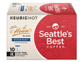 SeattleÃƒÂ¢Ã¢â€šÂ¬Ã¢â€žÂ¢s Best Coffee K-Cup Pods, House Blend Medium Roast, Smooth Roasted Ground Coffee K-Cups for Keurig Brewers, 10 CT K-Cup Pods/Box (Pack of 3 Boxes)