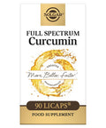 Solgar Full Spectrum Curcumin - 90 Licaps - Superior Absorption - Brain Joint & Immune Health - Non-Gmo Vegan Gluten Free Dairy Free - 90 Servings