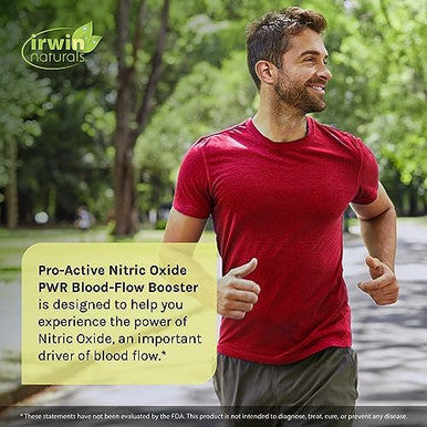 Irwin Naturals Proactive Nitric Oxide Pwr 60 Liquid Softgels Bloodflow Booster With Lcitrulline Beet Root & Red Spinach