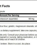 Swanson Potassium Aspartate 99 Milligrams 60 Capsules (2 Pack)