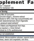 Metagenics Inflavonoid Highly Bioavailable Curcumin & Xanthohumol 120 servings