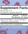 Maryruth'S Organic Irish Sea Moss Liquid Drops Chondrus Crispus Wild Harvested Organic Irish Moss Formulated For Adults & Kids Ages 14 Unflavored Sugar Free Vegan Non-Gmo 1 Fl Oz