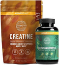 Primal Multivitamin + Primal Creatine Powder Bundle 2Pack Support Daily Nutrition Energy & Muscle Strength 30 Servings Each