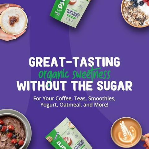 Pyure Organic Plant-Based Sweetener | 1:1 Sugar Replacement | Made with Allulose, Monk Fruit & Stevia | No Erythritol | Keto, Diabetic & Vegan Friendly | USDA Organic, Non-GMO | 9 oz