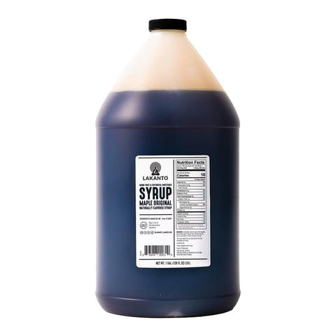 Lakanto Sugar Free Maple Syrup With Monk Fruit & Erythritol For Pancakes, Waffles, Oatmeal, Coffee, Tea, Granola, Frosting & Dressing, Zero Sugar, Keto, Vegan, Gluten Free, 1 G Net Carbs, 13 Fl Oz