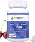 Ez Melts Dissolvable Multivitamin With Iron For Women & Men, Sugar-Free, 1-Month Supply