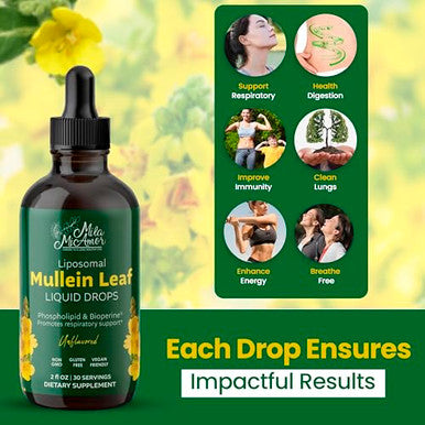 Mila Miamor Mullein Drops For Lungs 2 Floz