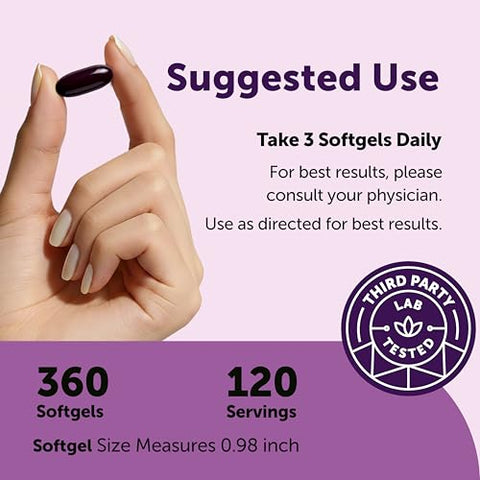 Micro Ingredients Elderberry Complex With Zinc & Vitamin C 360 Softgels 7-In-1 With D3 Oil Of Oregano Quercetin & Ginger Made With Mct & Elderberry Seed Oil