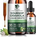 (2 Pack) Soursop Graviola Leaf Extract Liquid Drop Plus Pure Botanical Sea Moss for Cell Support and Regeneration Immunity and Gut Health Soursop Bitters Liquid Full Texture Natural Flavor 1 Fl Oz