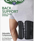 Curad Back Support with Dual- Pulley System Size S/M - Adjustable Compression