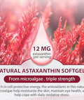 Echoes Of The Spring Astaxanthin 12Mg Natural Astaxanthin From Haematococcus Pluvialis Triple Strength Antioxidant Supplement For Eye Skin Joint & Immune Support (120 Count (Pack Of 1))