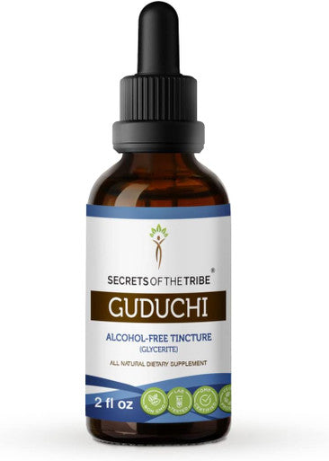 Secrets of the Tribe Guduchi Tincture Alcohol-Free Extract, High-Potency Herbal Drops, Tincture Made from Wildcrafted Guduchi (Tinospora cordifolia) Dried Stem 2 oz