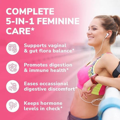 Vitalibre Probiotics For Women 100 Billion Cfu 15 Strains 30 Capsules And 120 Capsules Magnesium Citrate 420Mg With Vitamin D3 & B6
