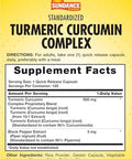 Sundance Turmeric Curcumin Complex 120 Capsules With Black Pepper Extract Traditional Herb Nongmo And Gluten Supplement