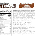 Fit Crunch Snack Size Protein Bars 6Layer Baked Bar 1G Of Sugar Gluten & Soft Cake Core (18 Bars Peanut Butter Cookie)