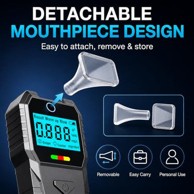 Dubignb Mini Breathalyzer Alcohol Tester Portable Digital Breath Alcohol Detector With Lcd Display Bac Mini Breathalyzer Keychain Tester Blood Alcohol Breathalyzer Mini For Travel