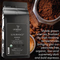 Lifeboost Organic Espresso Beans Whole USDA Organic Low Acid Mold Free Dark Roast Coffee Whole Bean Single Origin High Caffeine Arabica 12 oz Bag