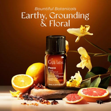 Gya Labs Peace Essential Oil Blend For Diffuser Aromatherapy Candle Making & Diy - Ingredients Of Frankincense Grapefruit & Patchouli (0.34 Fl Oz)