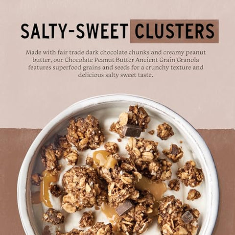 Purely Elizabeth, Chocolate Peanut Butter, Ancient Grain Granola, Gluten-Free, Non-GMO, 10 Ounce (Pack of 3)