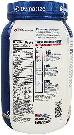 Dymatize Nutrition Elite Casein Protein Powder 100% Micellar Casein Smooth Vanilla 2 Lbs.