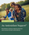 Gaia Herbs Black Elderberry (Sambucus Nigra) Extra Strength Gummies Delicious Immune Support Supplement Made With Organic Black Elderberries For Immune System Support 40 Gummies