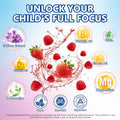 Sept Yan Saffron Gummies Kids With Magnesium L-Theanine Vitamin D3 B6 B12 Saffron For Kid Focus Mood Support Natural Saffrons Extract Supplement For Active Children Calm 60 Count Strawberry Sugar Free