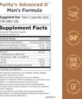 Purity Products Dr. Cannell'S Advanced Vitamin D Men'S Formula Packed With Vitamin D, Vitamin K2, Zinc, Magnesium Citrate, Boron And Taurine - 60 Vegetarian Capsules