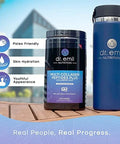 Dr. Emil Nutrition Multi Collagen Peptides Powder 20G Of Unflavored Hydrolyzed Collagen Protein Powder With Hyaluronic Acid For Hair Skin Nails And Joints 15 Servings