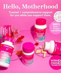 Pink Stork Probiotics For Postnatal Women 30 Billion Cfus With Ashwagandha And Chamomile Postpartum Essentials For Hormone Balance Mood Support Gut Health Digestive Wellness 30 Capsules