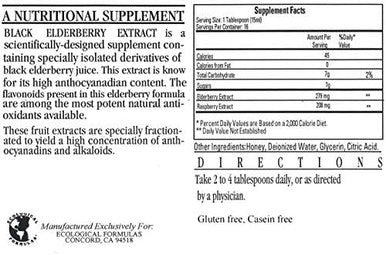 Black Elderberry Extract 8 Ounces