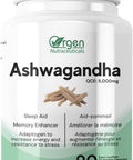Ashwagandha 10:1 Pure Root Extract, 2.5% Withanolides (Potency of 5,000mg) 90 veggie caps, Helps reduce anxiety, healthy sleep patterns, memory enhancer, and Nervine Tonic