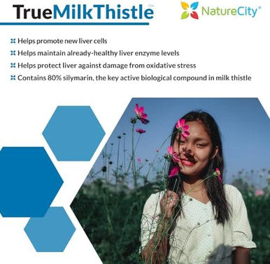Truemilkthistle Milk Thistle Supplement 525Mg Milk Thistle (80% Silymarin) Containing 420Mg Of Silymarin Antioxidant Support Liver Support Supplement 60 Veggie Capsules