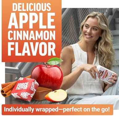 Force Factor Splendid Cinnamon Ceylon Cinnamon With Chromax Chromium For Metabolism & Antioxidant Support Apple Cinnamon 60 Soft Chews