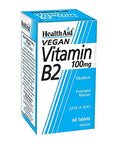 HealthAid Vitamin B2 (Riboflavin) 100mg 60 Tablets