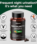Hojasana 6-In-1 Saw Palmetto Prostate Health Supplement For Men Over 40 320Mg Pharmaceutical Grade With Graminex Pumpkin Seed Oil Nettle Natural Urinary Tract & Hair Health Support 60 Softgels