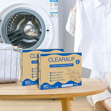 Cros Laundry Detergent Sheets 3 Pack Up To 180 Loads Fresh Linen - Great For Travel Apartments Dorms No Plastic Sustainable Biodegradable-New Liquid-Less Technology - Lightweight