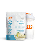 310 Nutrition AllInOne Meal Replacement Shake with Shaker Cup Vanilla Creme 14 Servings