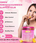 Zrevsb Her Juicy Feminine Probiotics Gummies For Women Tropical Pineapple Flavor 60 Gummies 1 Pack