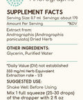 Andrographis B120 Alcohol-Free Herbal Extract Tincture, Super-Concentrated Made with Andrographis (Fah talai jone, Chuan Xin Lian, Andrographis paniculata) 4 fl oz