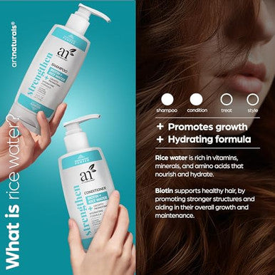 Artnaturals Rice Water + Biotin Shampoo And Conditioner Set(16 Fl Oz (Pack Of 2))