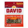DAVID SEEDS Roasted and Salted JalapeÃƒÆ’Ã†â€™Ãƒâ€ Ã¢â‚¬â„¢ÃƒÆ’Ã¢â‚¬Å¡Ãƒâ€šÃ‚Â±o Hot Salsa Jumbo Sunflower Seeds, Keto Friendly, 5.25 oz, 12 Pack