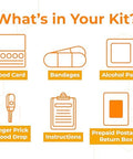 at Home Vitamin D Test Kit Easy to Use and Accurate Blood Test for 25(OH) D Levels to Test for Vitamin Deficiencies CLIA Certified Labs