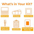 at Home Vitamin D Test Kit Easy to Use and Accurate Blood Test for 25(OH) D Levels to Test for Vitamin Deficiencies CLIA Certified Labs