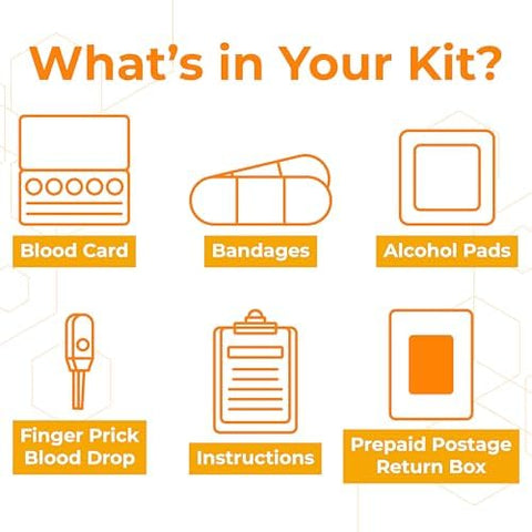 at Home Vitamin D Test Kit Easy to Use and Accurate Blood Test for 25(OH) D Levels to Test for Vitamin Deficiencies CLIA Certified Labs